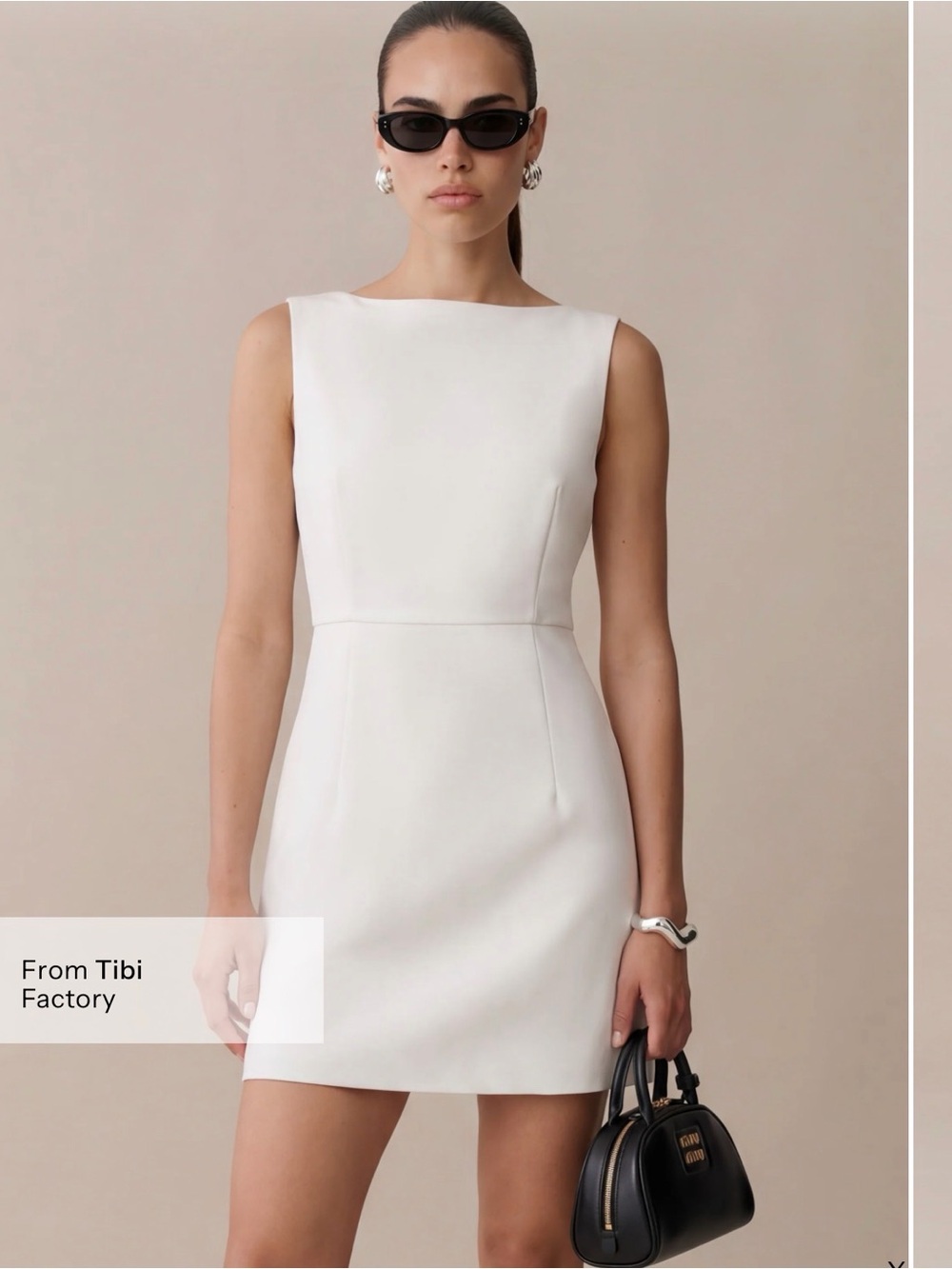 NWT Few Moda Kayla Dress in White. Size 4 (n)